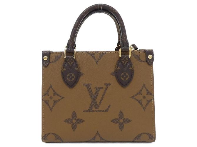 Borsa Louis Vuitton Monogram Giant OnTheGo BB Marrone - vista 2