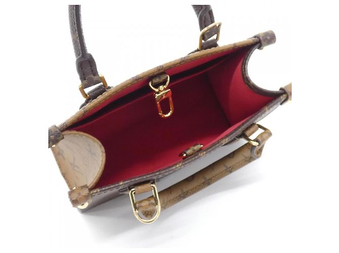 Borsa Louis Vuitton Monogram Giant OnTheGo BB Marrone - vista 6