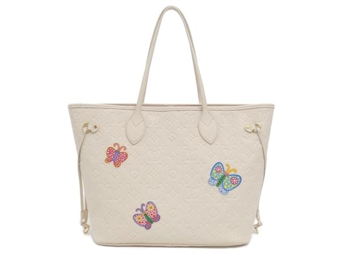 Borsa Louis Vuitton Monogram Empreinte Neverfull MM Beige - vista 2