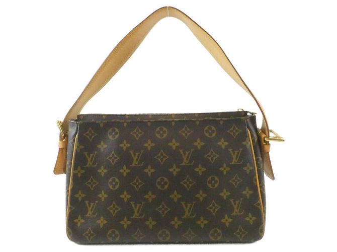 Borsa a tracolla Louis Vuitton Monogram Viva Cite GM Marrone - vista 2