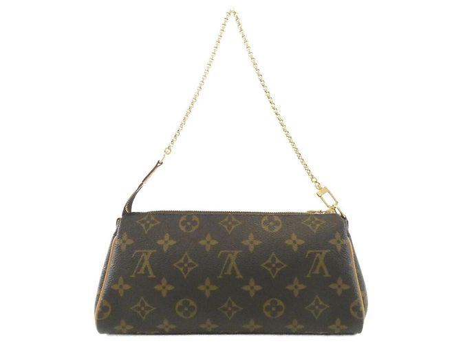 Borsa a tracolla Louis Vuitton Monogram Eva Marrone - vista 2