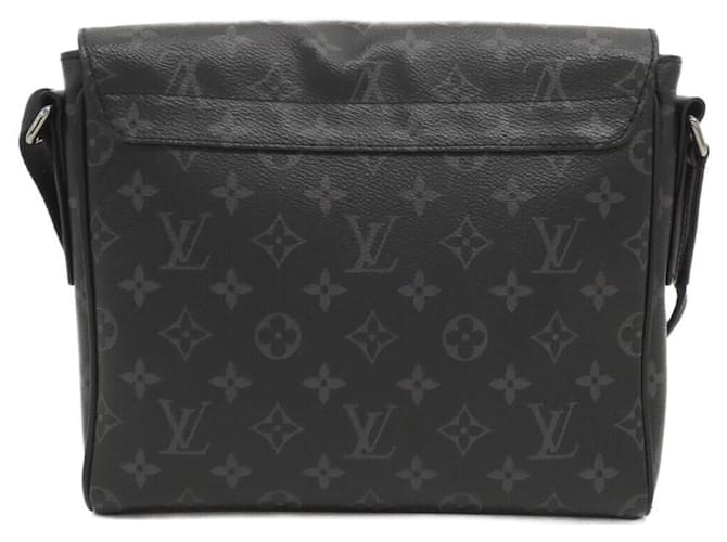 Borsa a tracolla Louis Vuitton Monogram Eclipse District PM Nero - vista 2