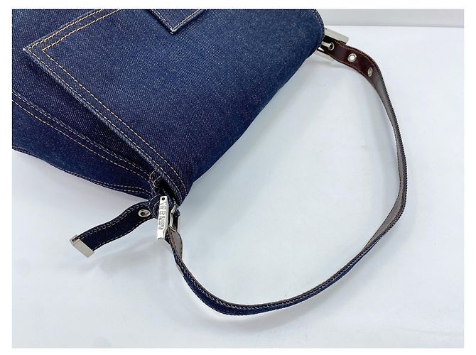 Borsa a secchiello Fendi Mamma Blu navy - vista 8