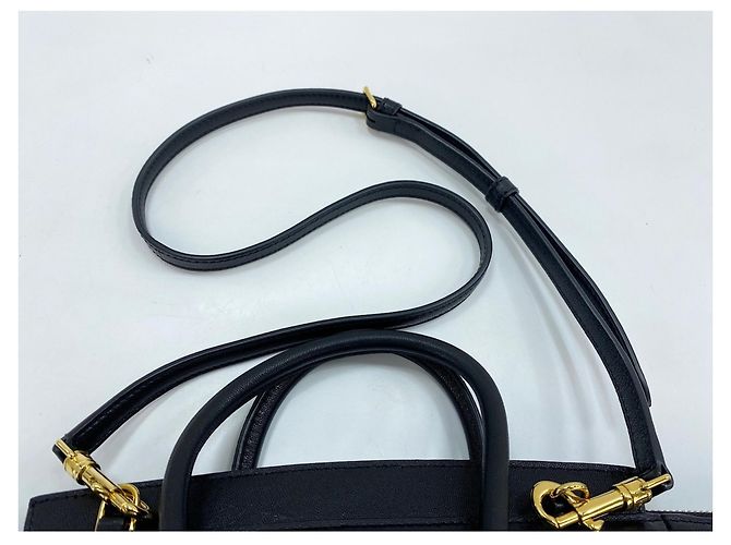 Céline Celine Small New Luggage Shoulder Bag Nero - vista 11