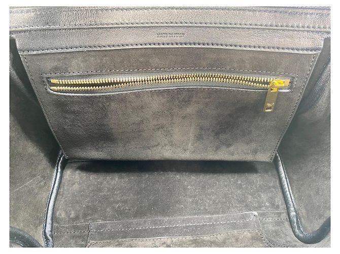 Céline Celine Small New Luggage Shoulder Bag Nero - vista 12