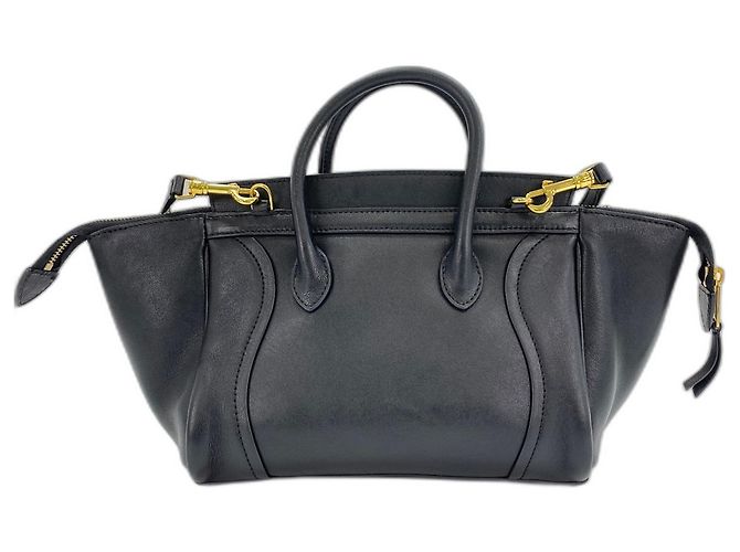 Céline Celine Small New Luggage Shoulder Bag Nero - vista 3