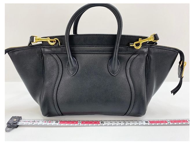 Céline Celine Small New Luggage Shoulder Bag Nero - vista 4
