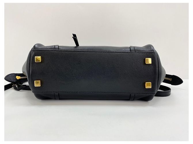 Céline Celine Small New Luggage Shoulder Bag Nero - vista 7