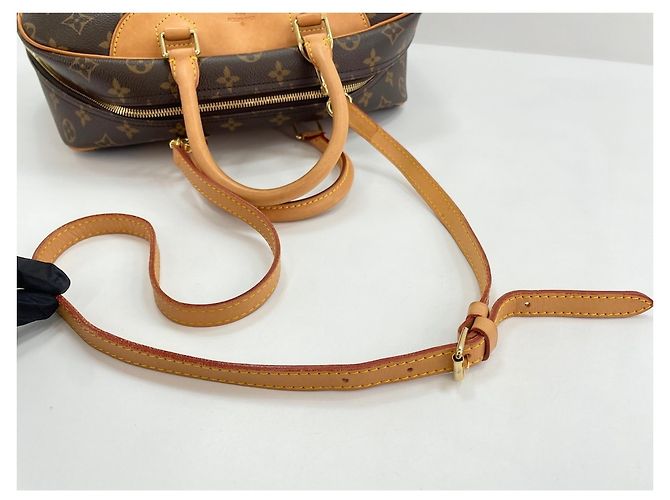 Borsa a tracolla Louis Vuitton Deauville in Brown Marrone - vista 9