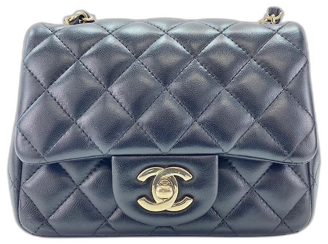 Chanel Mini Matelassé Schultertasche Schwarz - Ansicht 2