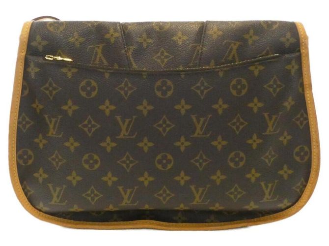Borsa a tracolla Louis Vuitton Monogram Menilmontant MM Marrone - vista 2