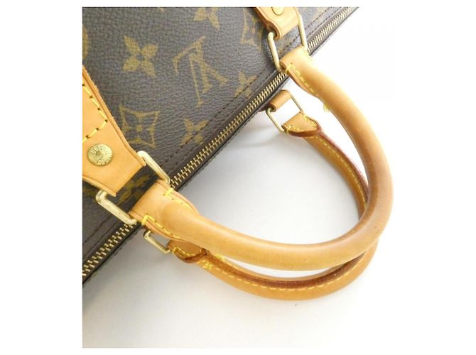 Borsa Boston Louis Vuitton Monogram Speedy Marrone - vista 5