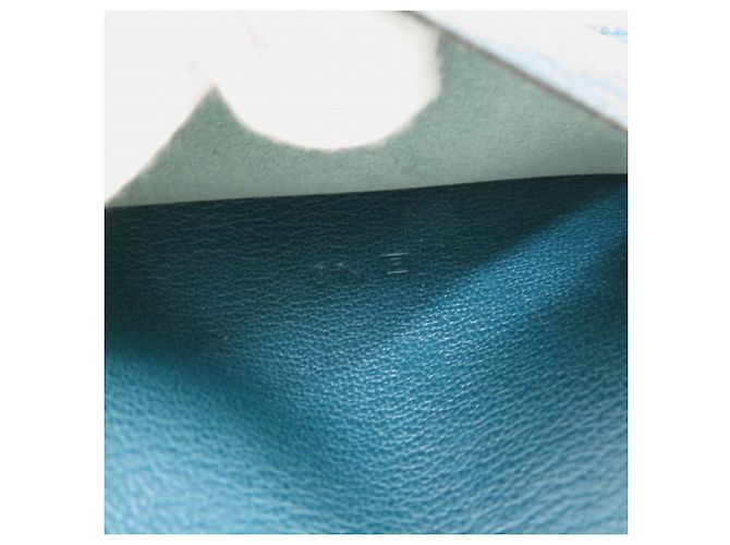 Hermès Couverture de carnet Hermes Agenda Vision 2009 Doblis Marron Bleu - vue 8