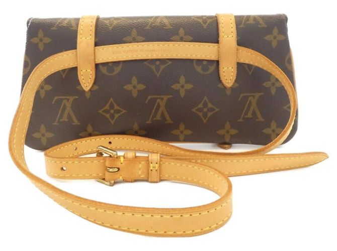 Borsa a vita Louis Vuitton Monogram Pochette Marelle Marrone - vista 2