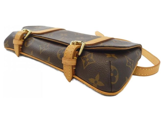 Borsa a vita Louis Vuitton Monogram Pochette Marelle Marrone - vista 3
