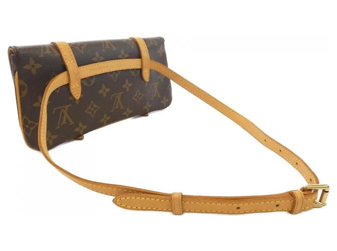 Borsa a vita Louis Vuitton Monogram Pochette Marelle Marrone - vista 6