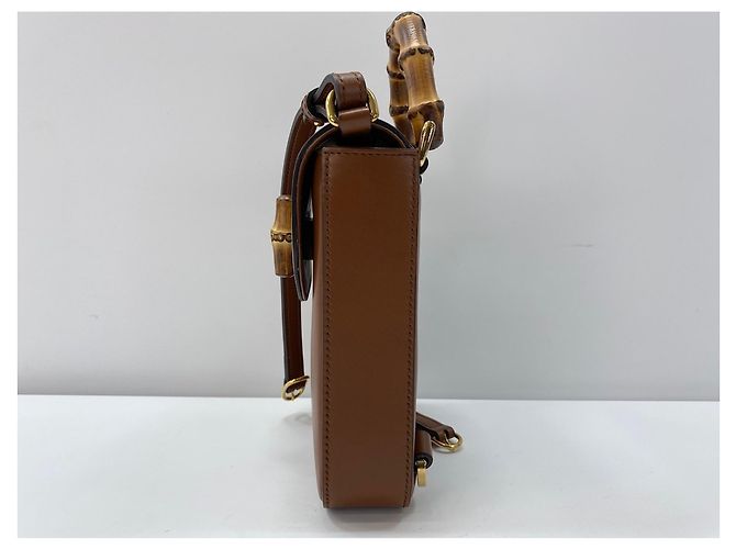 Bolsa de Ombro Gucci Bamboo Marrom - vista 4