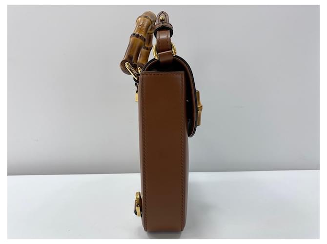 Bolsa de Ombro Gucci Bamboo Marrom - vista 5