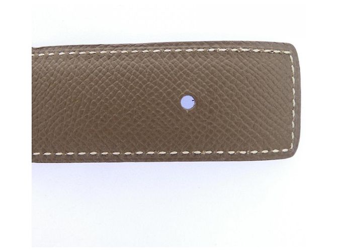 Hermès Hermes Wendelgürtel 32mm Schwarz Beige - Ansicht 2