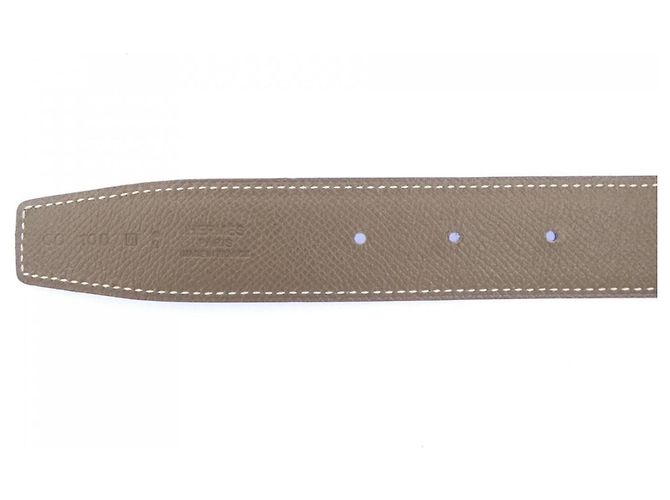 Hermès Hermes Wendelgürtel 32mm Schwarz Beige - Ansicht 4