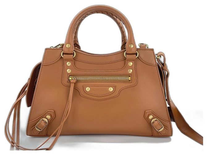 Borsa Balenciaga Neo Classic City Marrone - vista 2