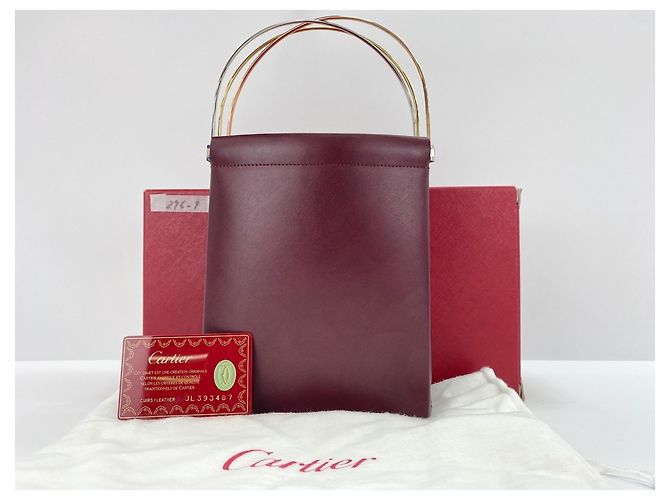 Borsa Cartier Trinity in rosso vino Bordò - vista 12