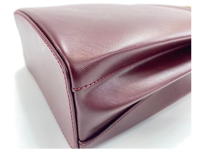 Borsa Cartier Trinity in rosso vino Bordò - vista 8