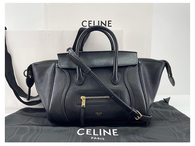 Céline Borsa a tracolla Celine Little Luggage Nero - vista 14