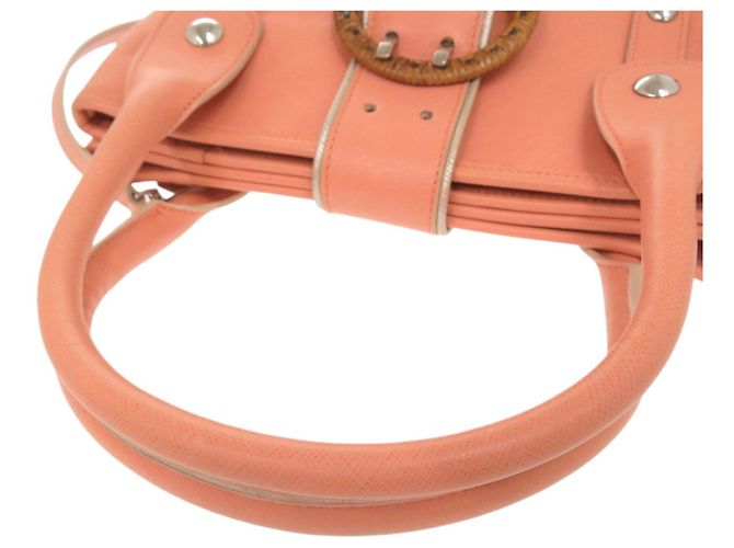 Borsa in pelle rosa Salvatore Ferragamo - vista 6