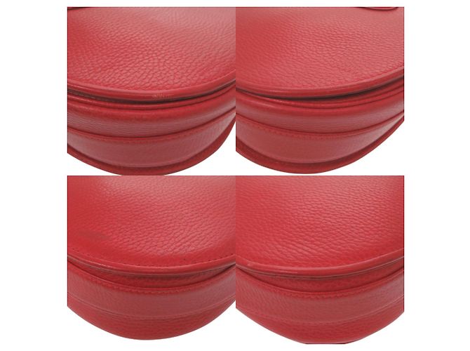 Borsa a tracolla Cartier Must de Leather Red Rosso - vista 4