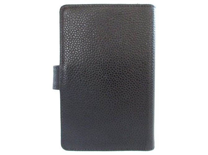 Chanel Black Caviar Skin Notebook Cover - view 2