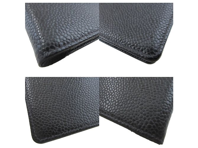 Chanel Black Caviar Skin Notebook Cover - view 7