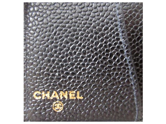 Chanel Black Caviar Skin Notebook Cover - view 8