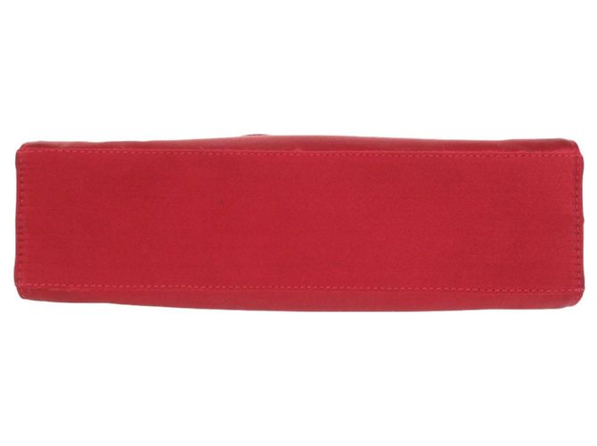 Borsa a tracolla Salvatore Ferragamo Vara Ribbon in raso rosso - vista 3