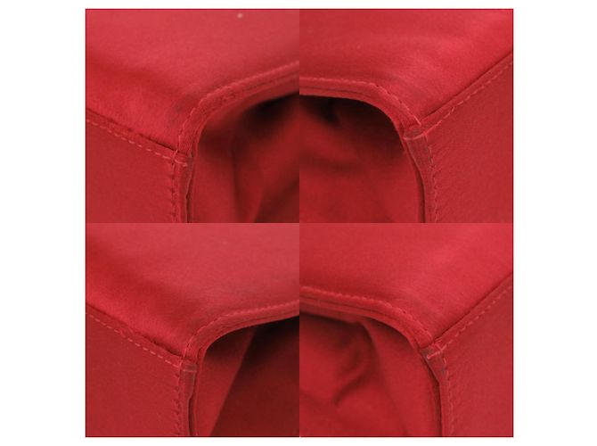 Borsa a tracolla Salvatore Ferragamo Vara Ribbon in raso rosso - vista 4
