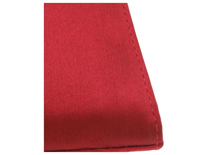 Borsa a tracolla Salvatore Ferragamo Vara Ribbon in raso rosso - vista 9
