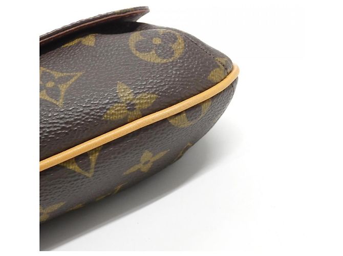 Borsa a tracolla Louis Vuitton Monogram Musette Salsa Marrone - vista 3