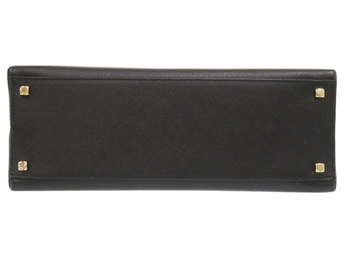 Borsa a mano in pelle 2-Way Gancini Salvatore Ferragamo Nero - vista 4