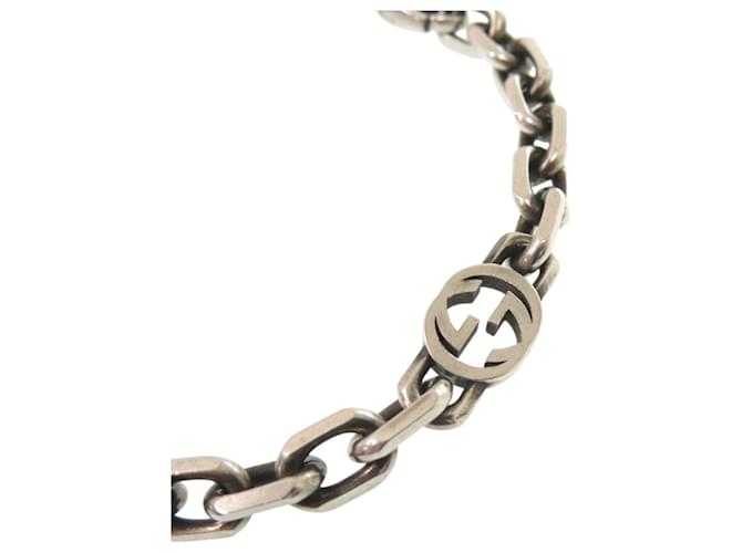 Bracciale Gucci Interlocking Chain Silver Argento - vista 4