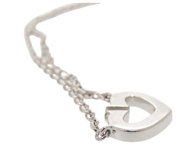 Collana Cartier C Heart 18KWG in oro bianco e diamanti D'oro - vista 10