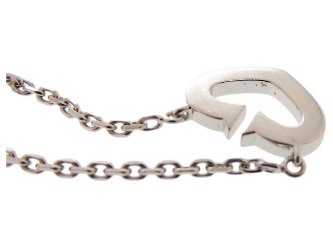 Collana Cartier C Heart 18KWG in oro bianco e diamanti D'oro - vista 7