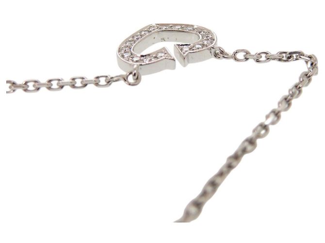 Collana Cartier C Heart 18KWG in oro bianco e diamanti D'oro - vista 8