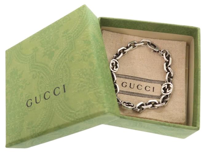 Bracciale con ciondolo Interlocking Chain Gucci Argento - vista 2