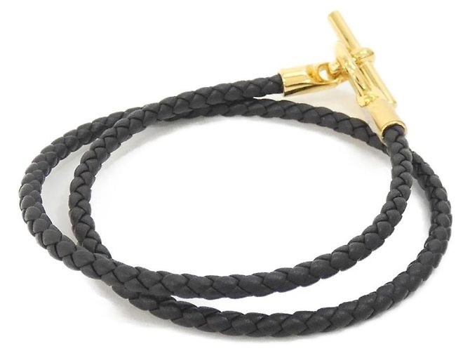 Bracciale Charm Glenan Double Tour Hermès Nero - vista 2