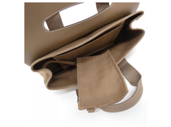 Hermès Borsa Hermes Valparaiso Long MM Taupe - vista 5