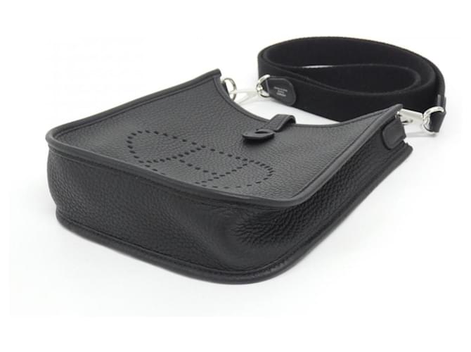 Hermès Borsa a tracolla Hermes Evelyne Amazon Nero - vista 3