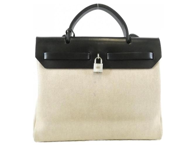 Hermès Borsa Hermes Herbag PM 034409CB Nero - vista 2