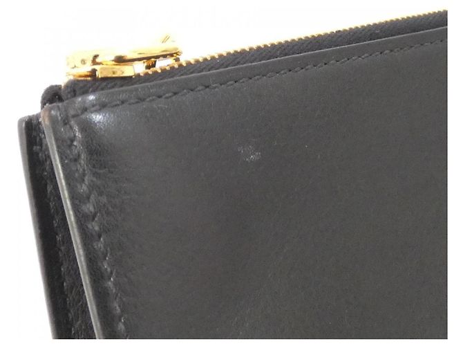 Hermès Borsa a mano pochette Hermes Zip Ango Chaine d'Ancre PM Nero - vista 3
