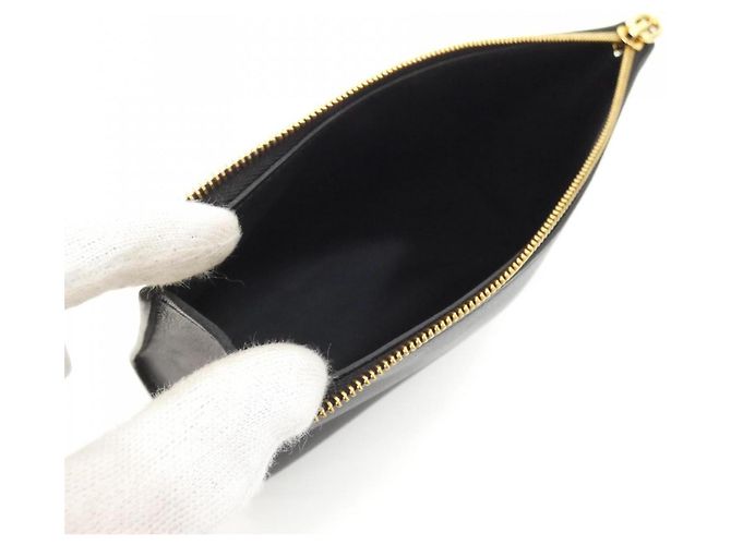 Hermès Borsa a mano pochette Hermes Zip Ango Chaine d'Ancre PM Nero - vista 7