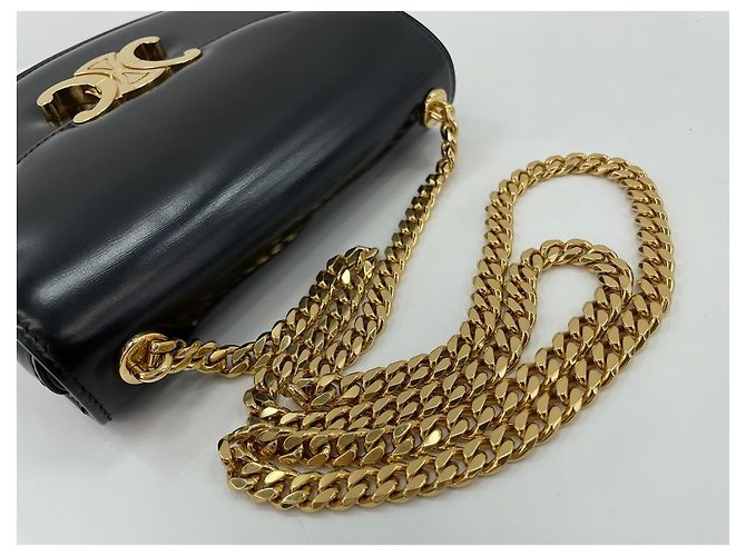 Céline Borsa a tracolla Celine Teen Buzas Triomphe Nero - vista 10
